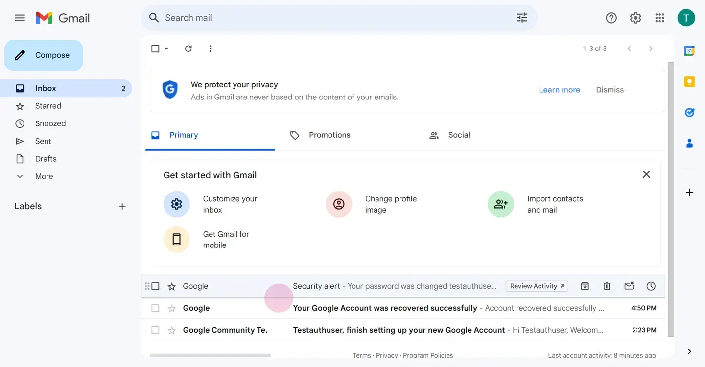 Open any email