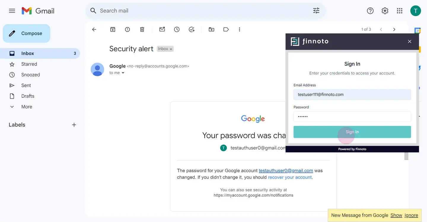 Finnoto Chrome extension