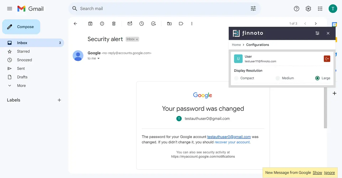 And from here, you can log out also