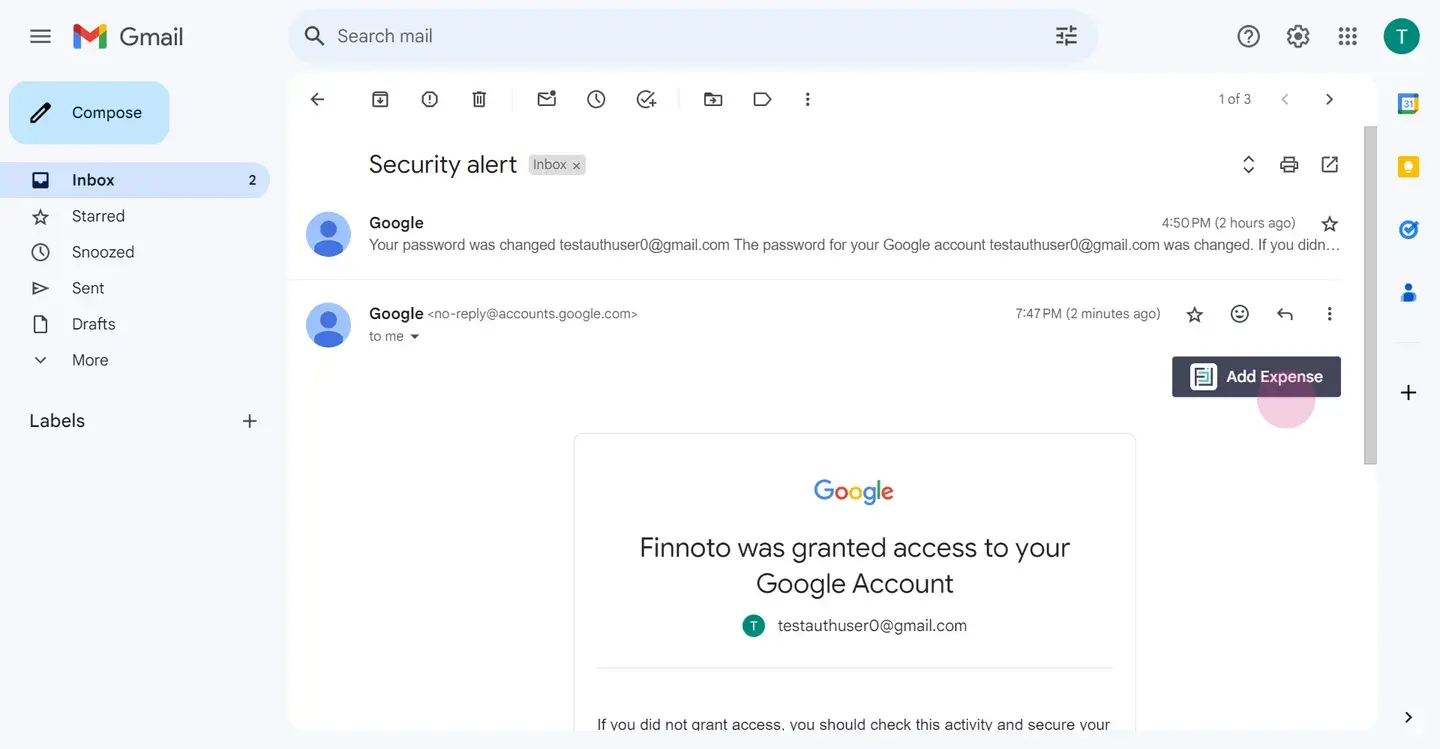 Finnoto Chrome extension