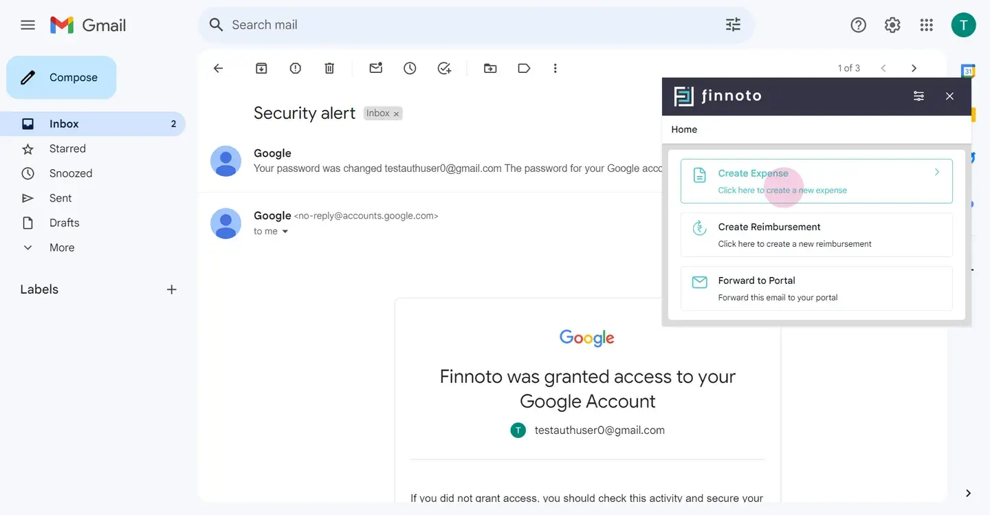 Finnoto Chrome extension