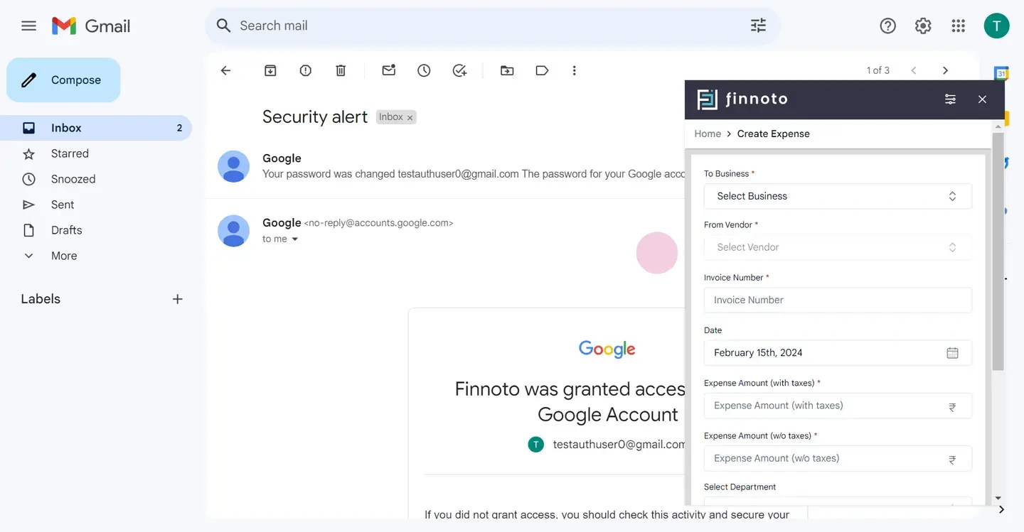 Finnoto Chrome extension