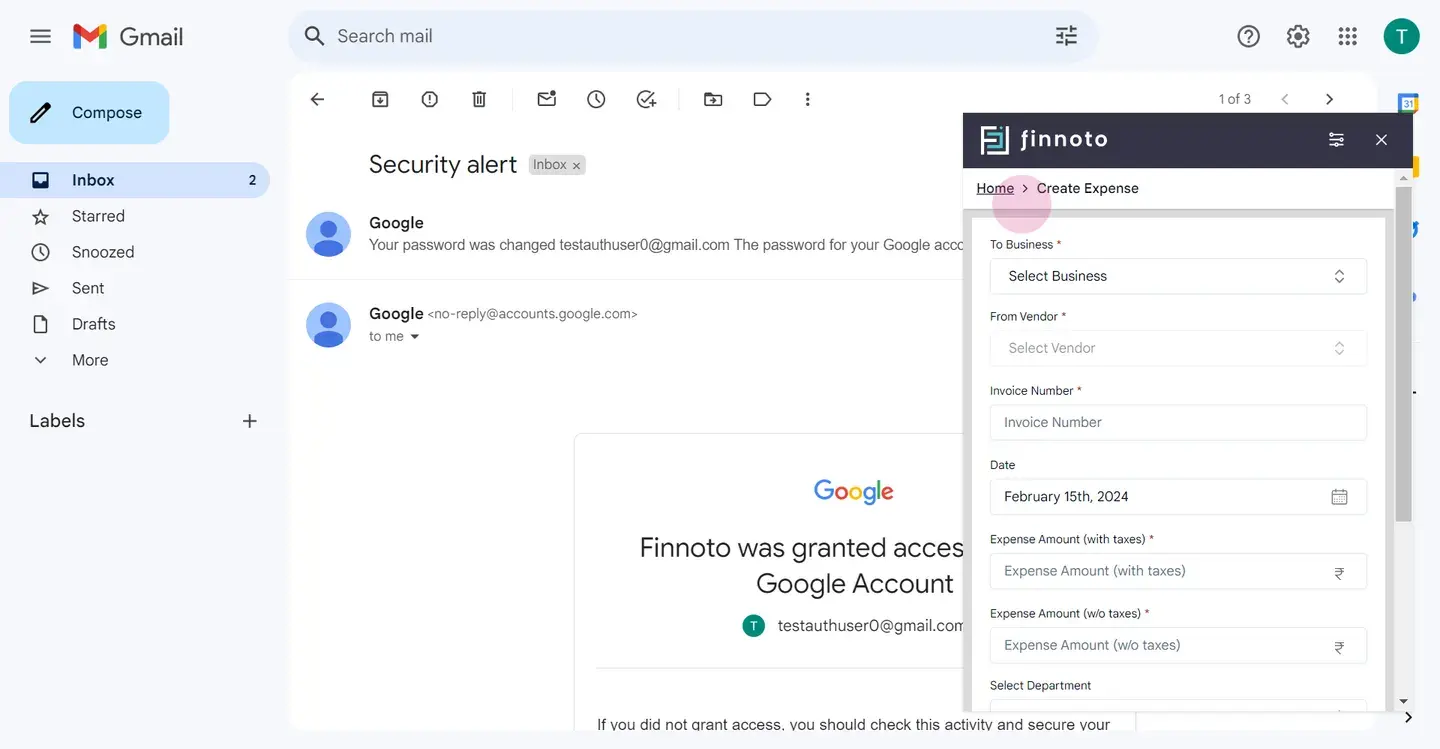 Finnoto Chrome extension