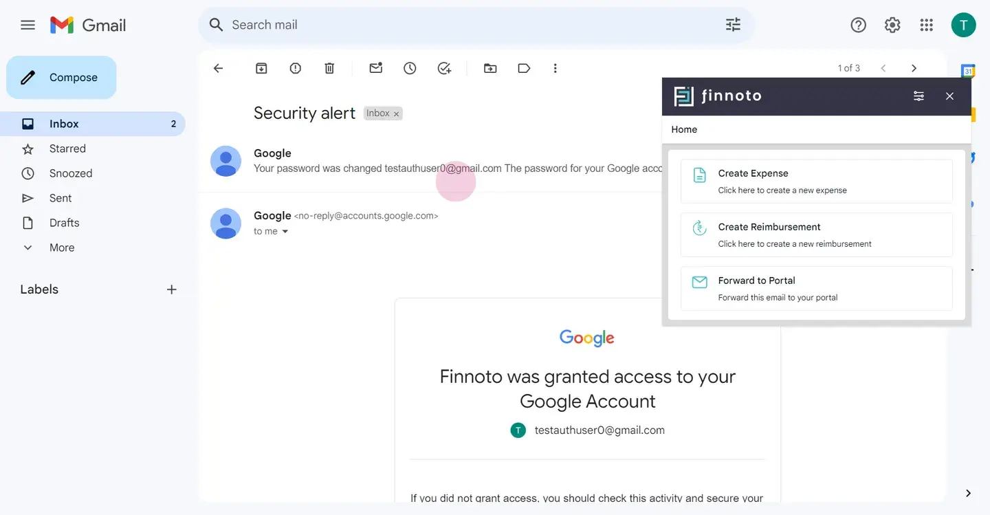 Finnoto Chrome extension