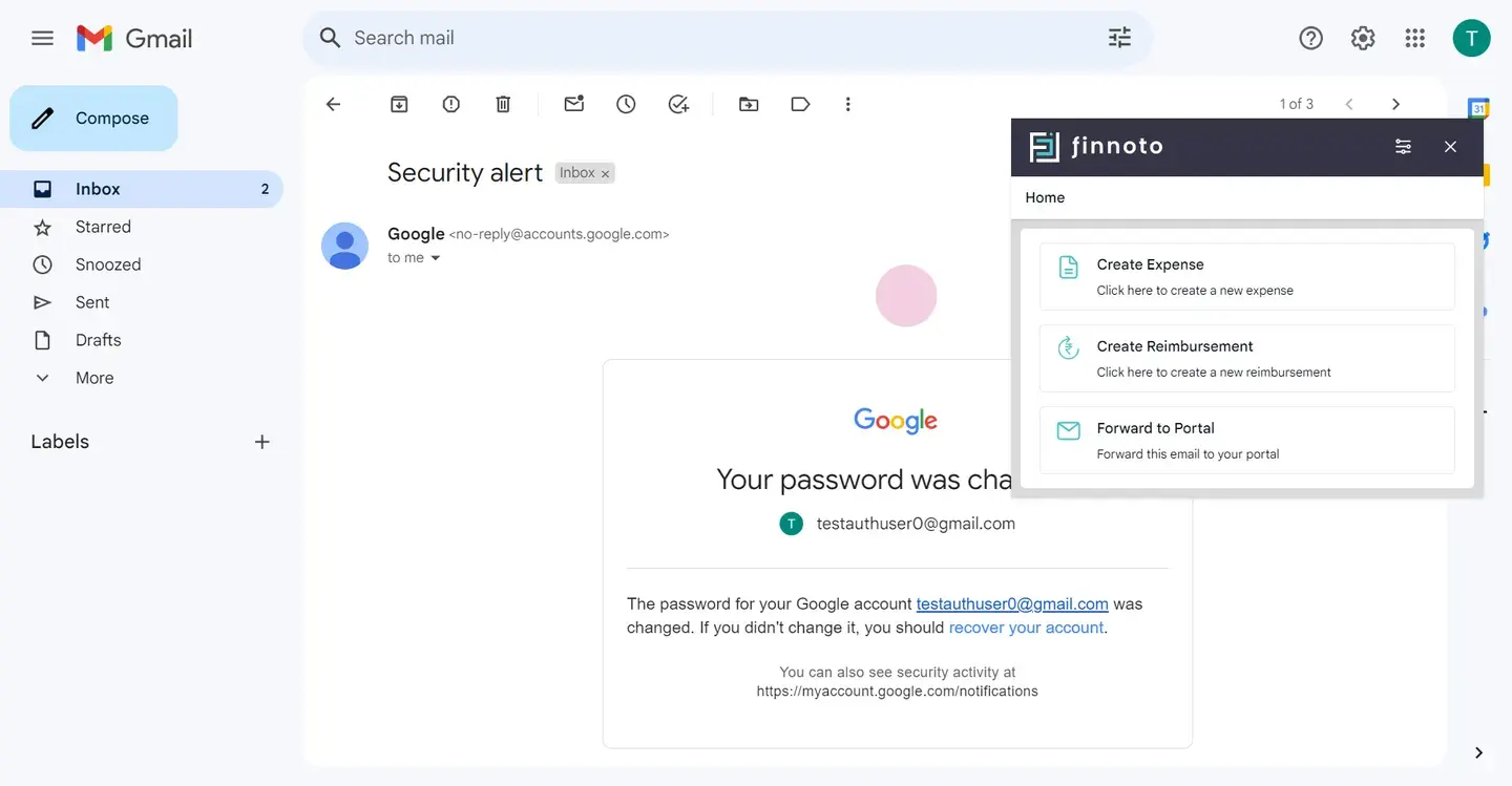 Finnoto Chrome extension
