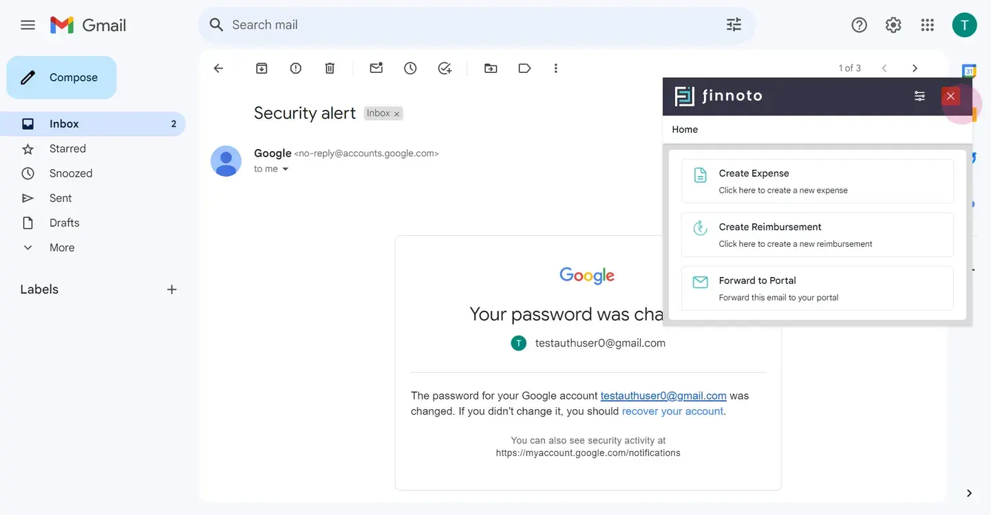 Finnoto Chrome extension