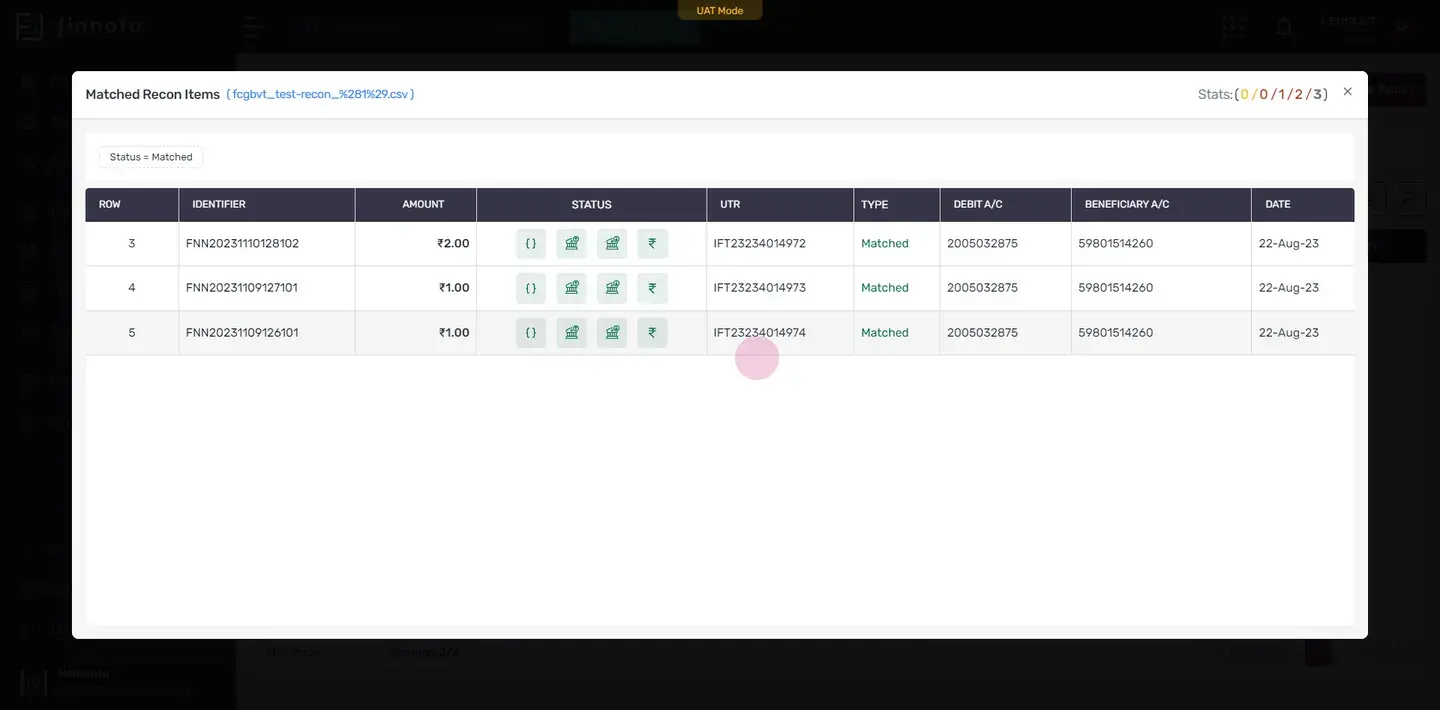On the top right corner you can also check stats by hovering over it.