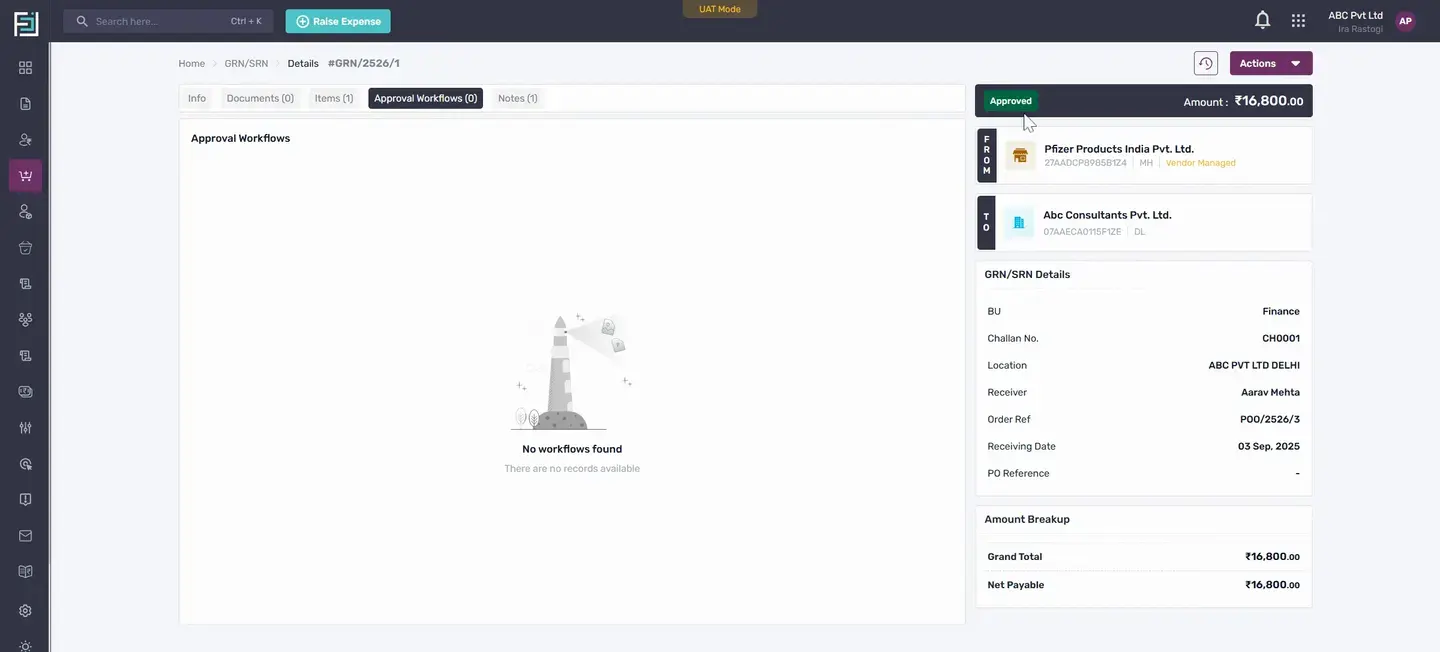 If there's a workflow set, follow the approvals to get it in the approved state.