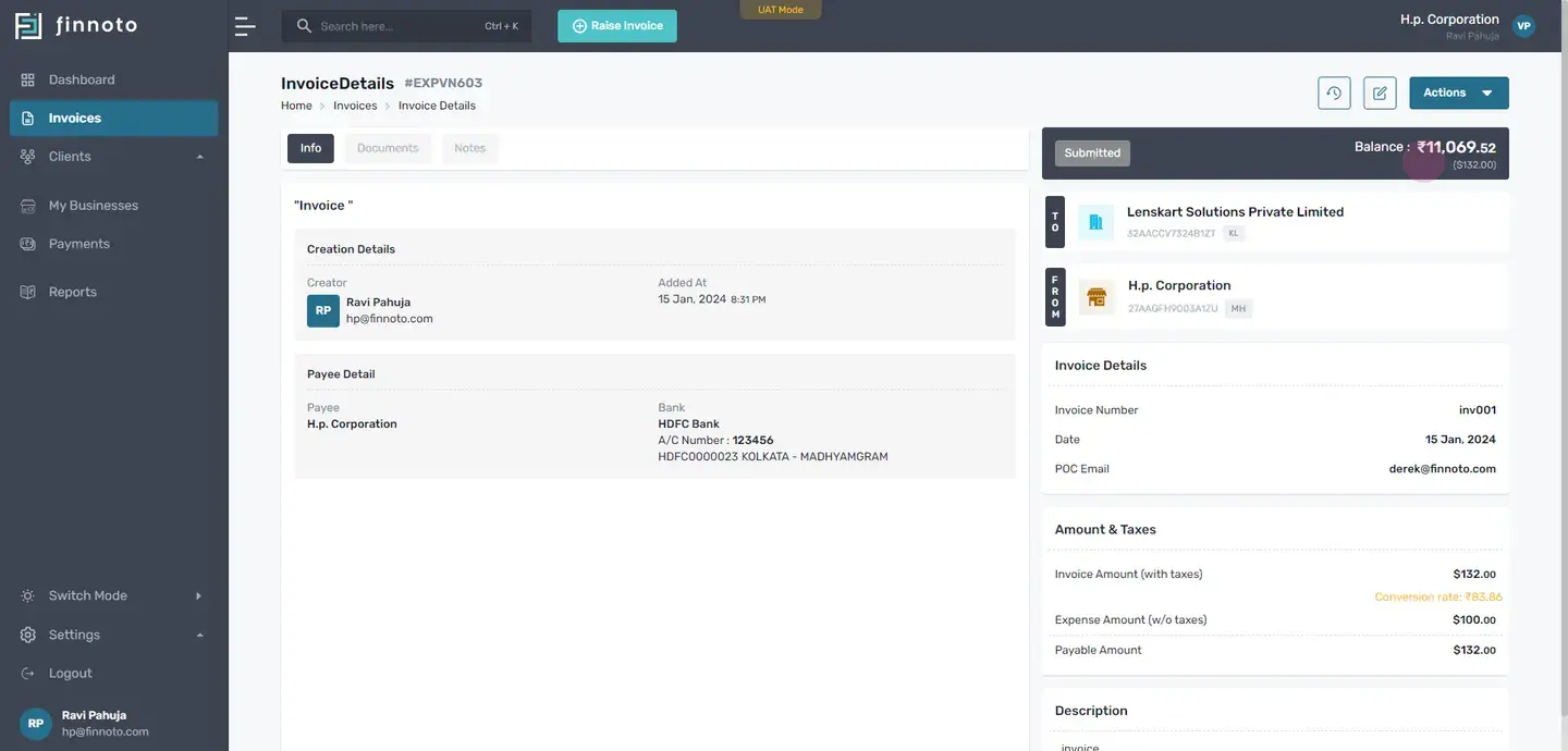 This provides you a comprehensive overview and serves as a record for your transaction. And there you have it. Raising a
