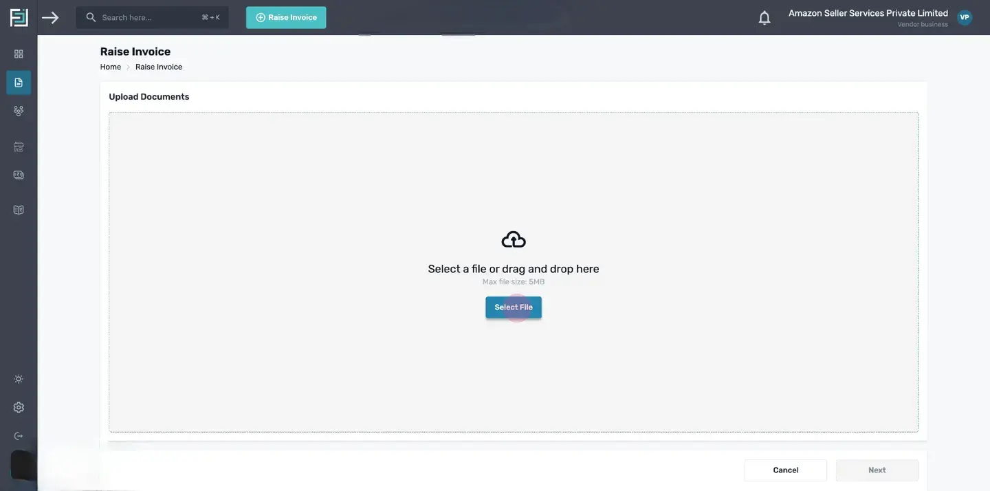 Above the document, there are buttons for uploading more documents, table view, zooming in/out of the document, and down