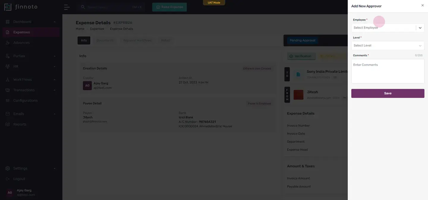 What an AP Manager can do with an expense