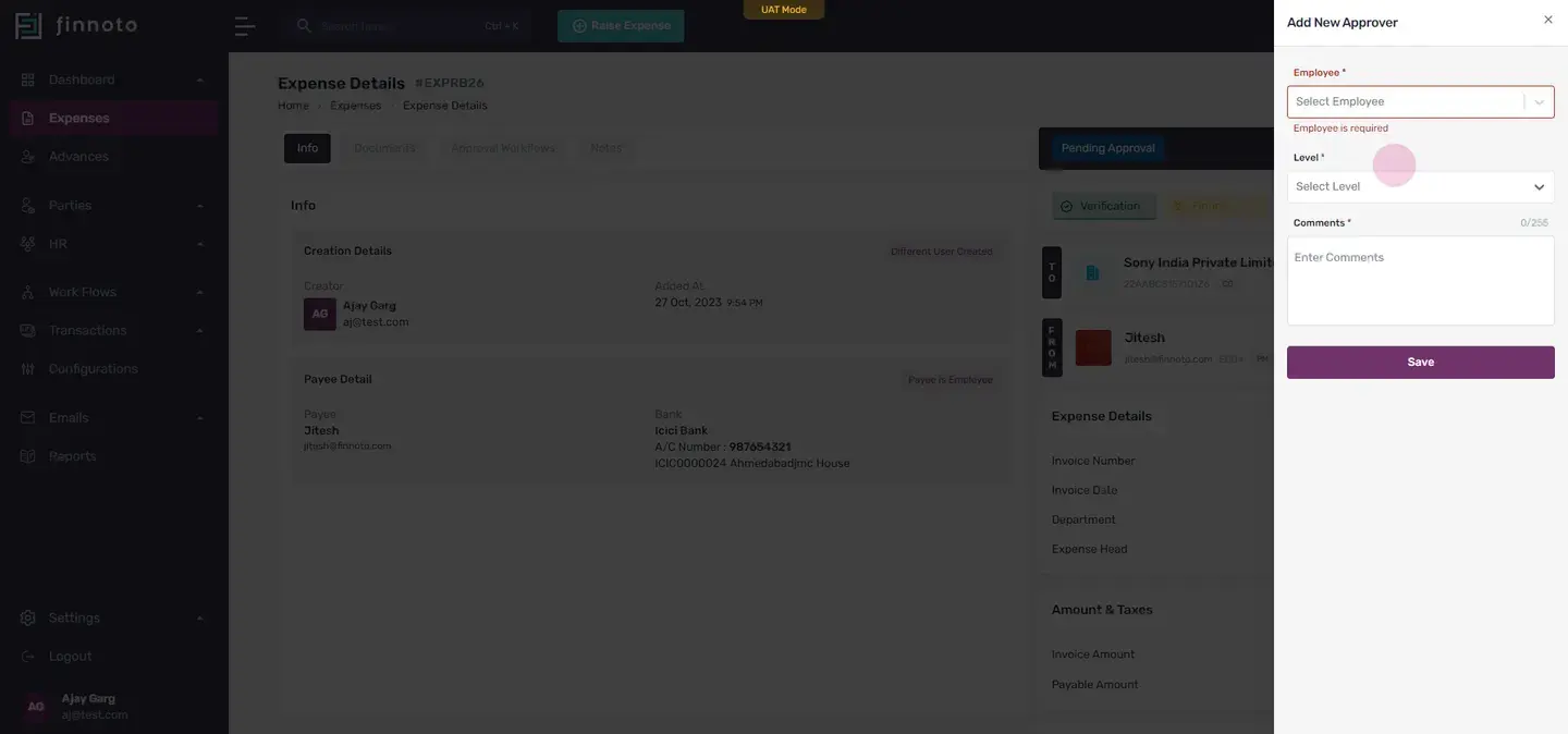 What an AP Manager can do with an expense
