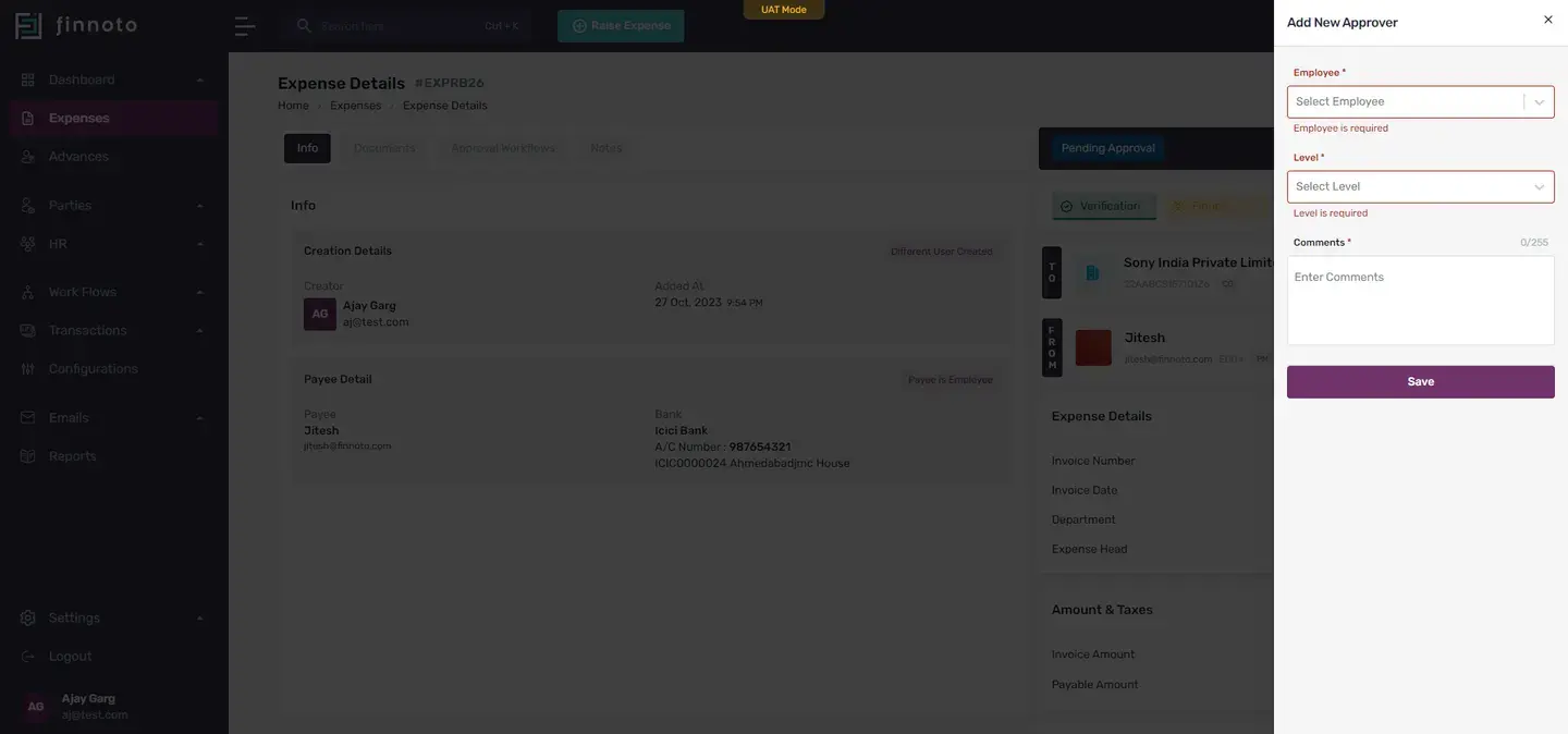 What an AP Manager can do with an expense