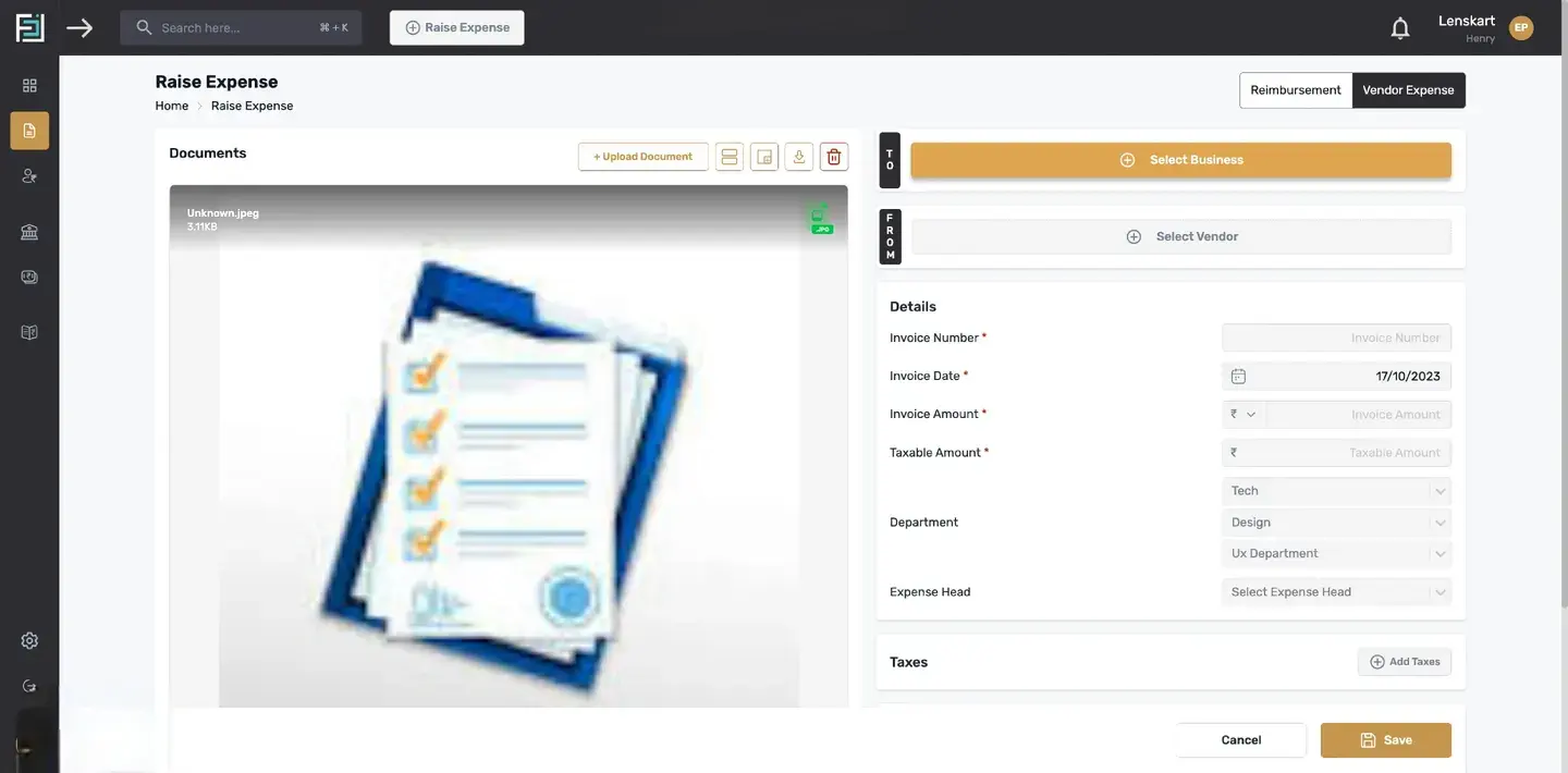 Above the document, there are buttons for uploading more documents, table view,zooming in/out of the document, and downl